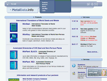 Tablet Screenshot of metaldata.info